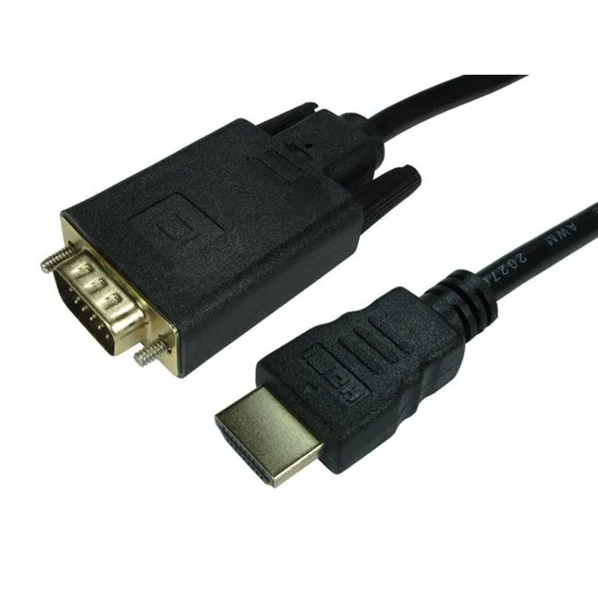 1.8Mtr Hdmi To Vga Cable Gold Plated