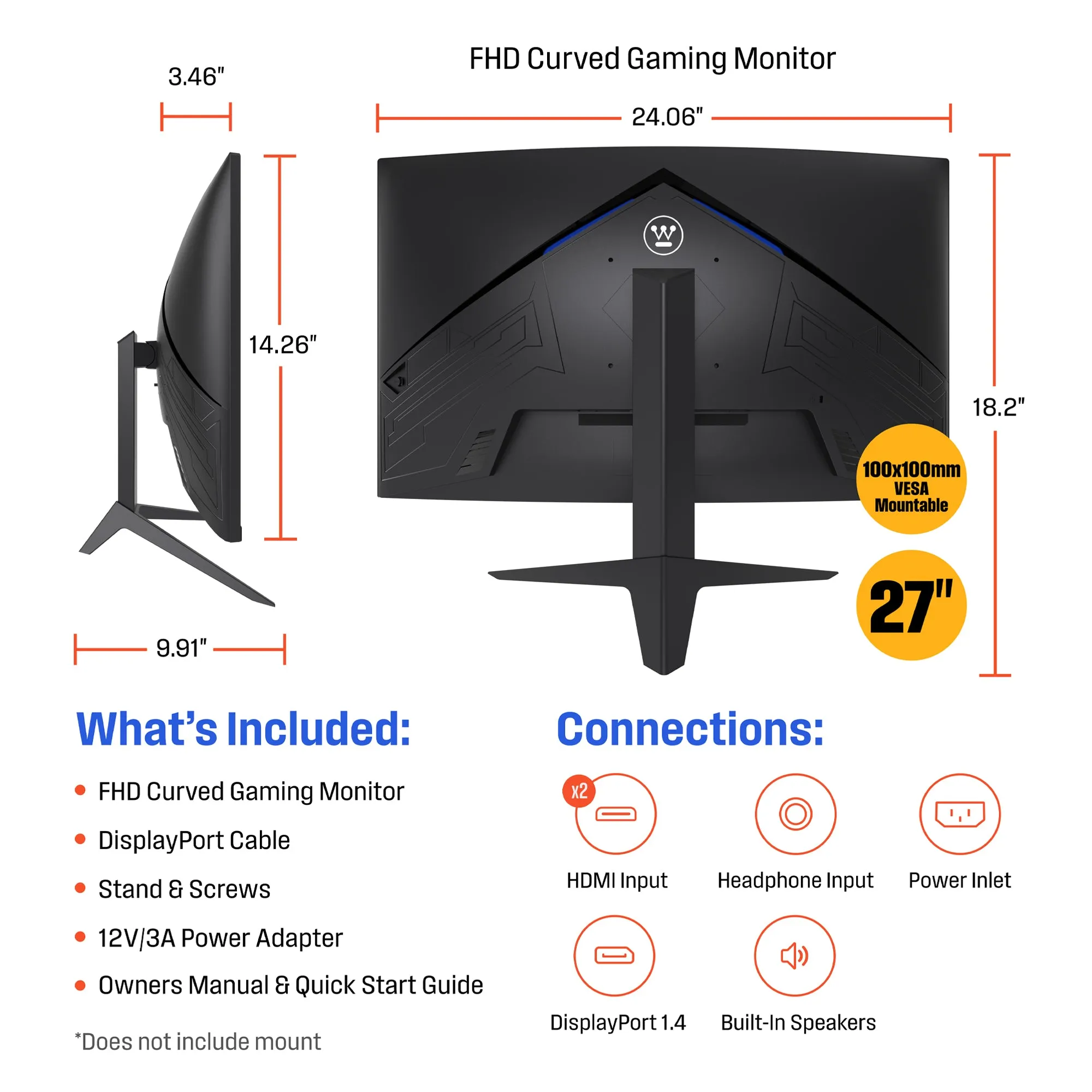 27" Curved FHD Gaming Monitor