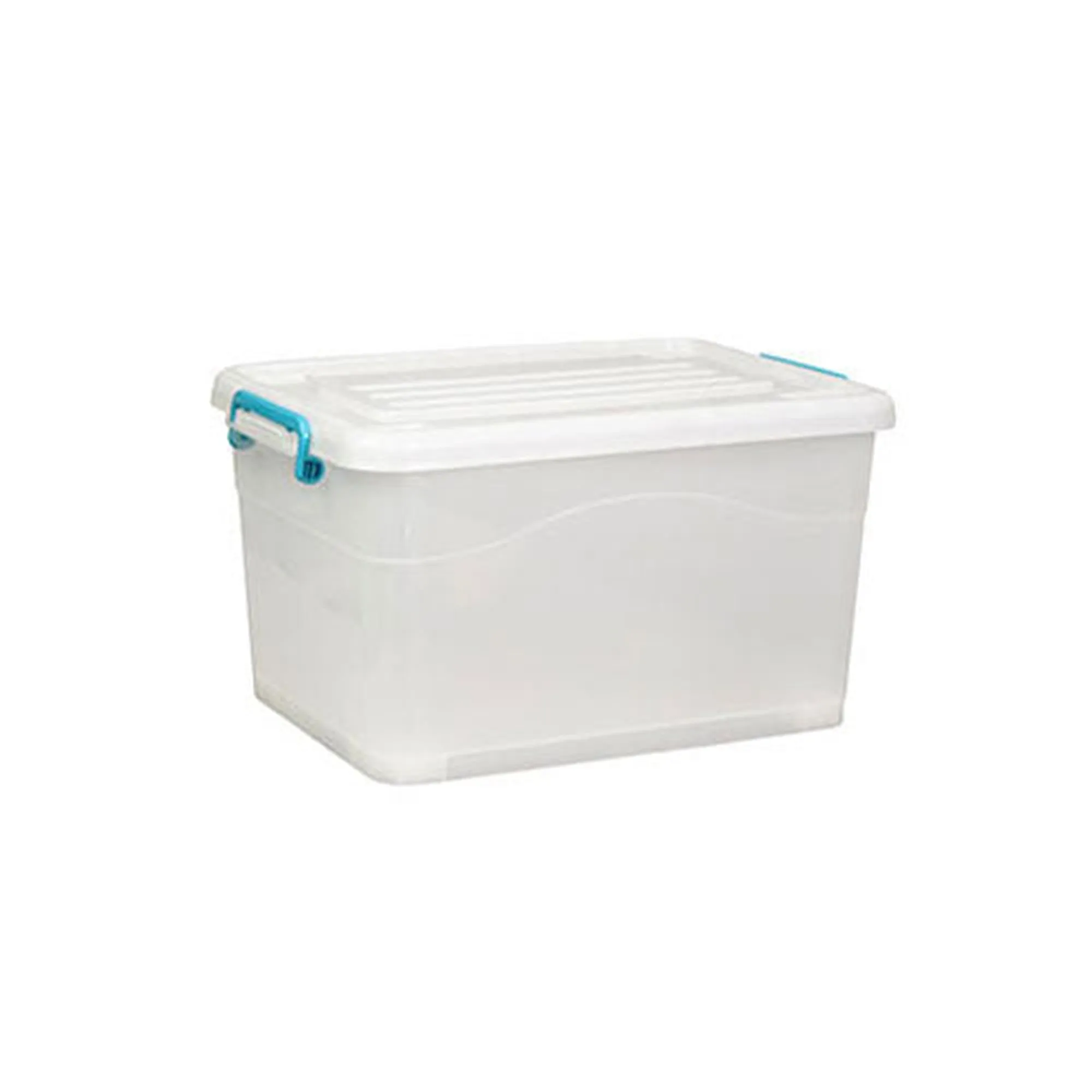 30L Storage Utility Container Box Clip Lock Lid & Wheels Nu Ware