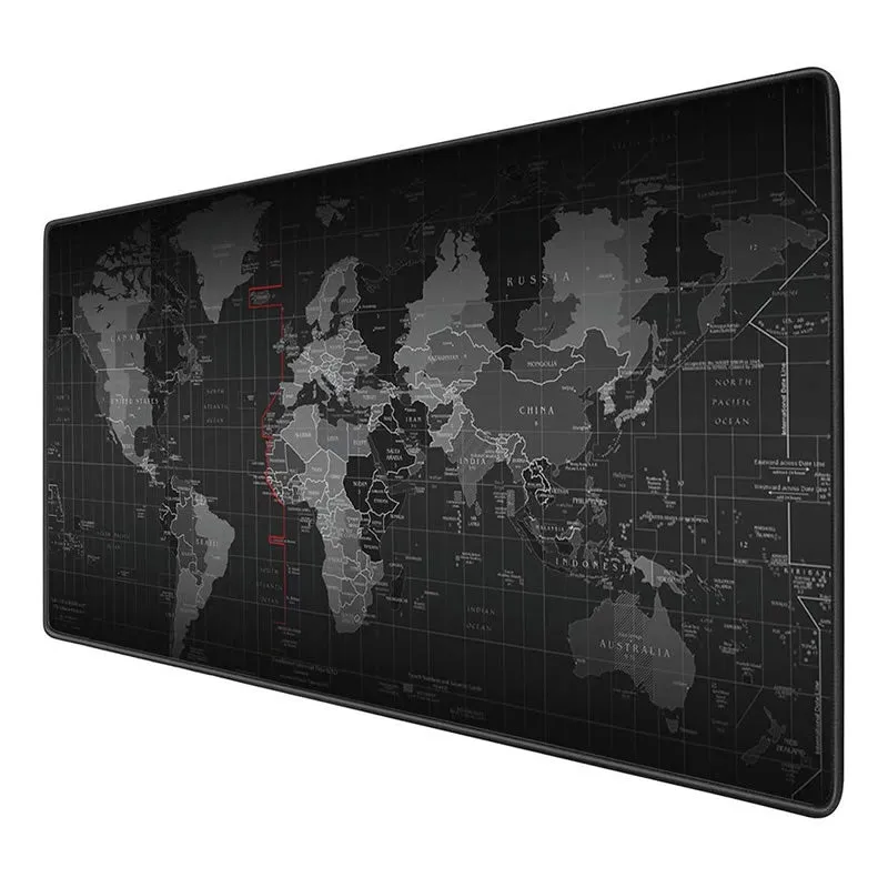 90Cm X 40Cm X 3Mm World Map Gaming Anti-Slip Mouse Pad