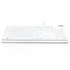 AccuMed Value 105-Key Sealed Washable IP68 Medical Keyboard