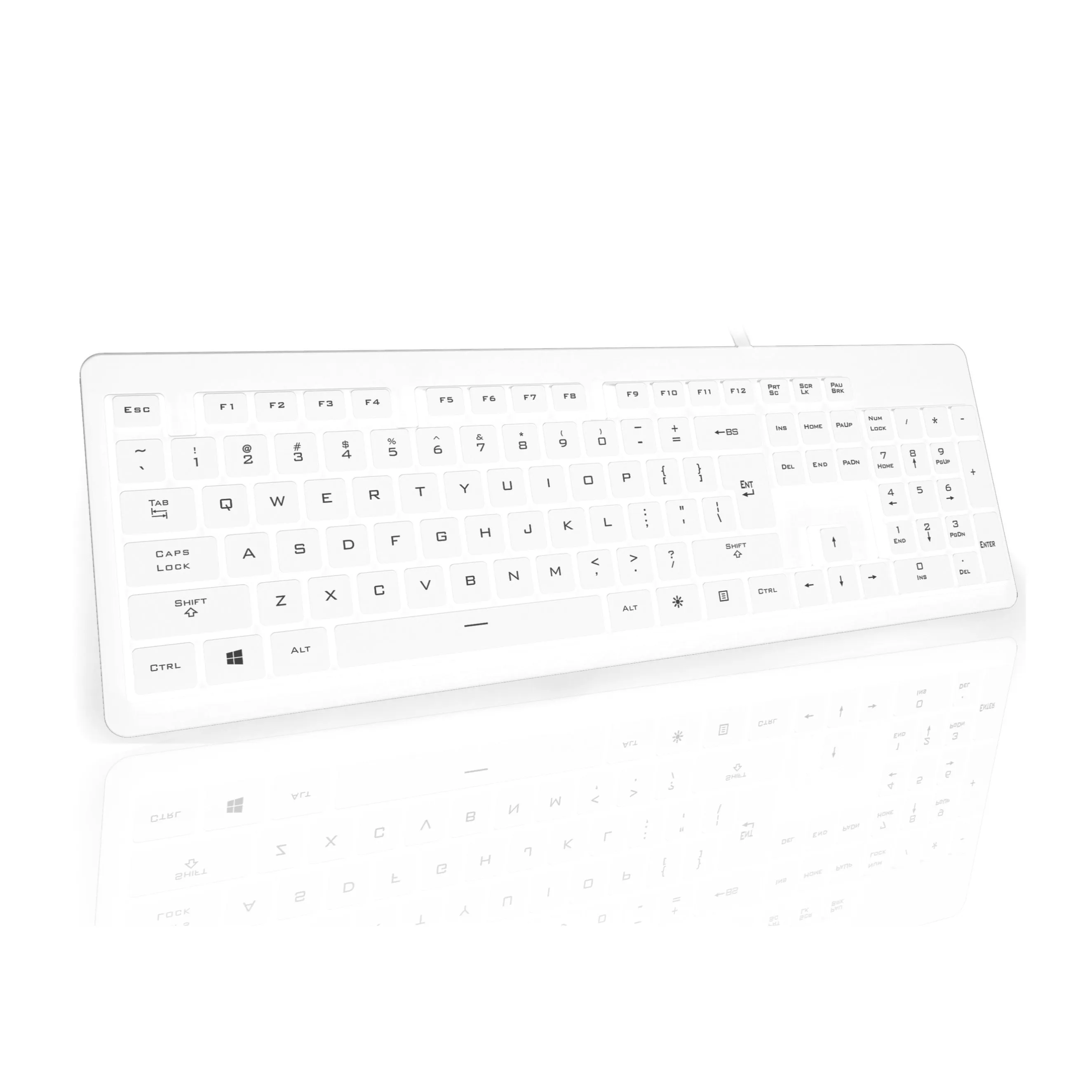 AccuMed Value 105-Key Sealed Washable IP68 Medical Keyboard