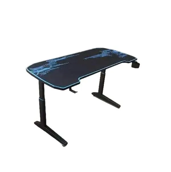 Adjustable Computer Table  Gaming Desk With RGB Led Lights Gaming Tables