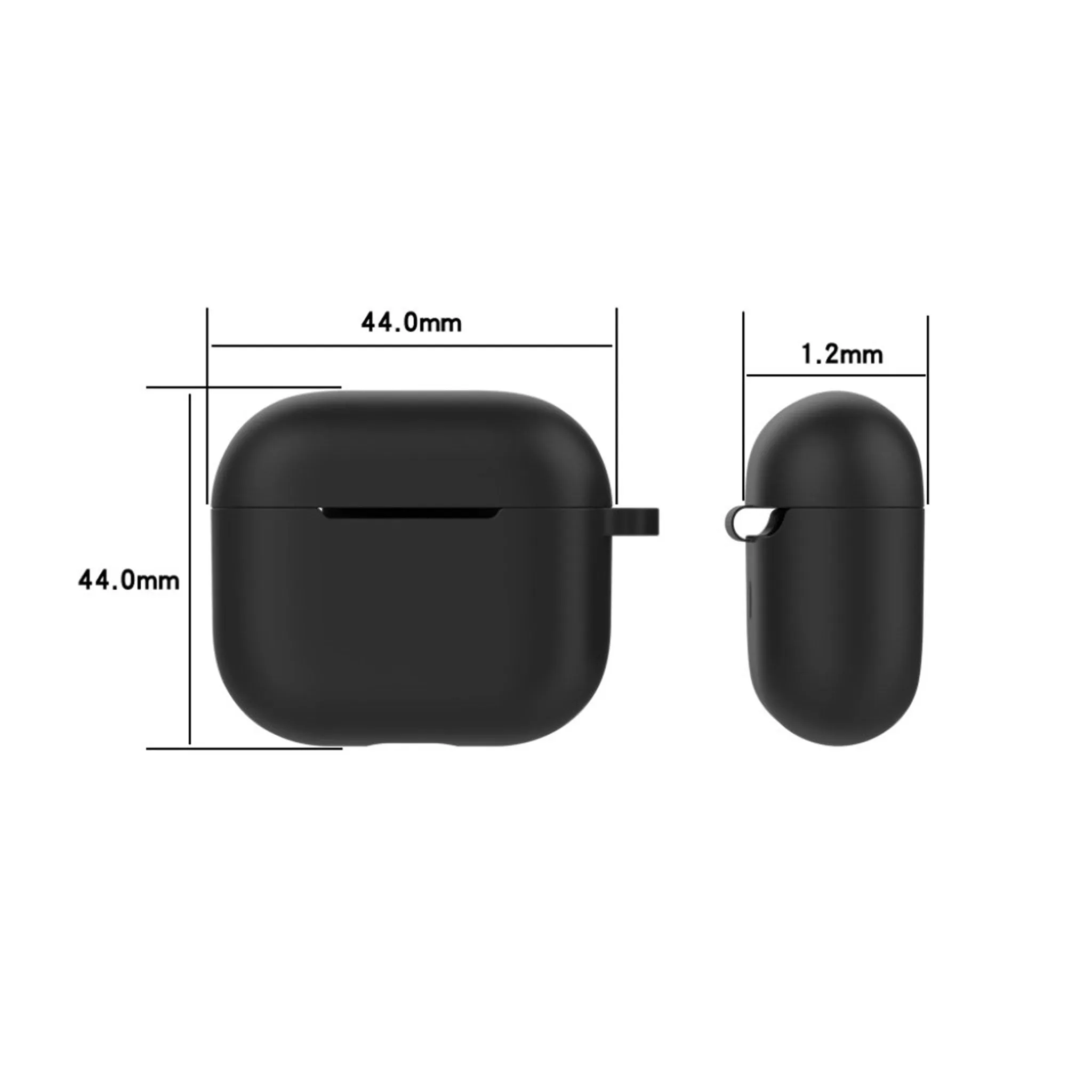 AirPods Pro simple silicone case - Black