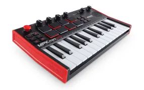 Akai Mpk Mini Play Mk3 Control Keyboard Pad Controller Midi Usb Black, Red