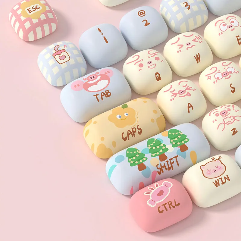 Akko Piggy Party MOG Profile Keycap Set 139 Keys