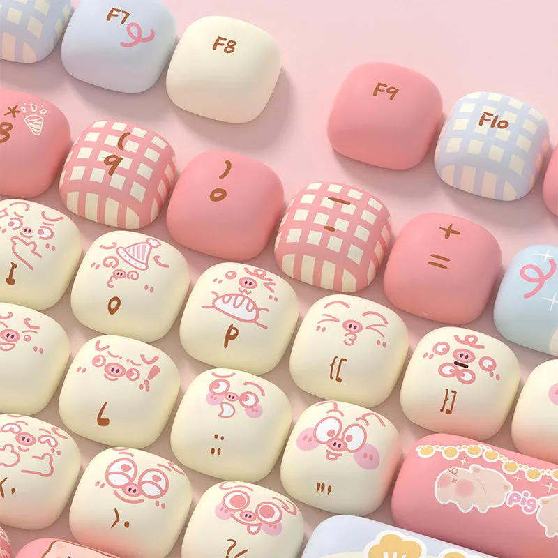 Akko Piggy Party MOG Profile Keycap Set 139 Keys