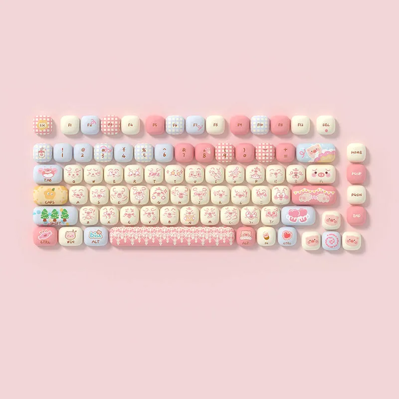 Akko Piggy Party MOG Profile Keycap Set 139 Keys