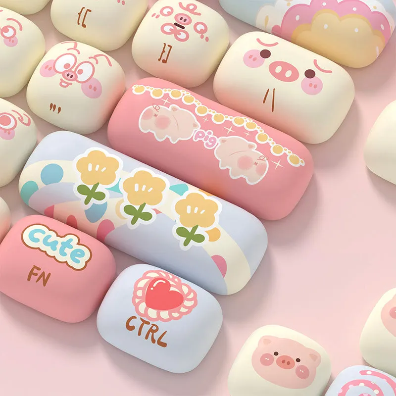 Akko Piggy Party MOG Profile Keycap Set 139 Keys