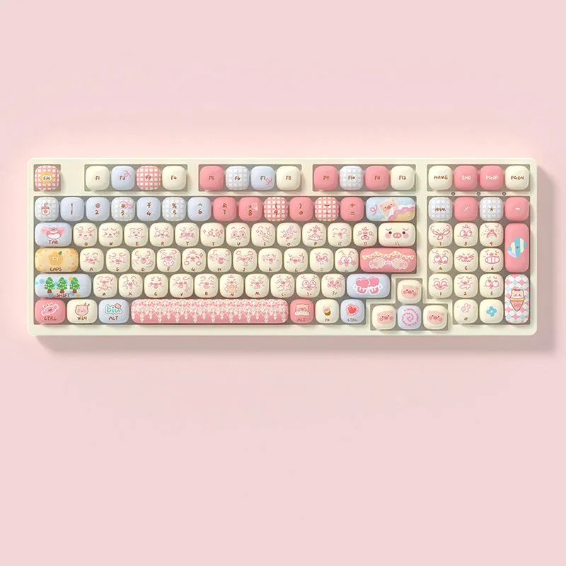 Akko Piggy Party MOG Profile Keycap Set 139 Keys