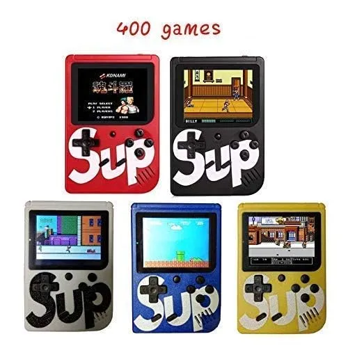 Amisha Gift Gallery Video Game for Kids SUP 400 in 1 Retro Game Box Console Handheld Game Box with TV Output & with Remote Controller Gaming Console