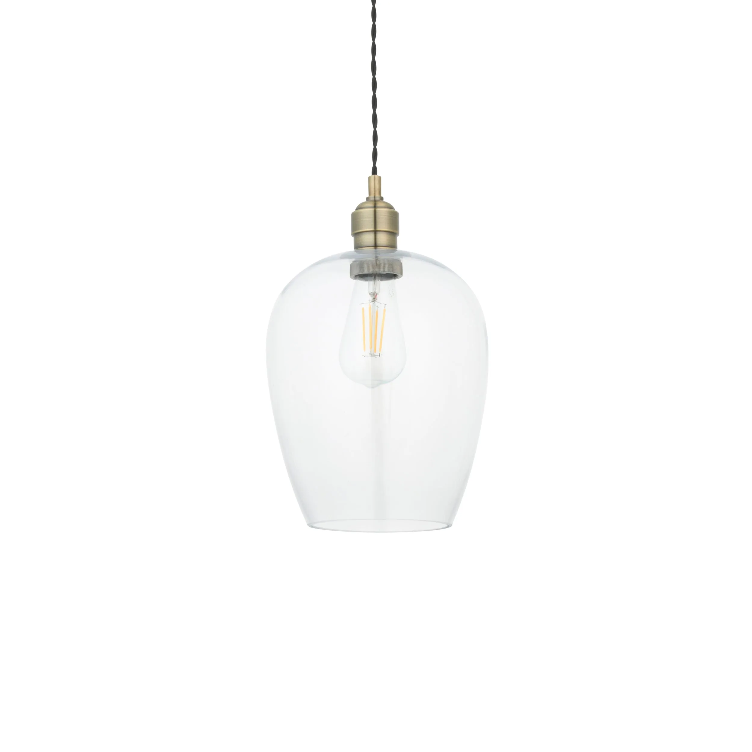 Amos Lucid Pendant Antique Brass