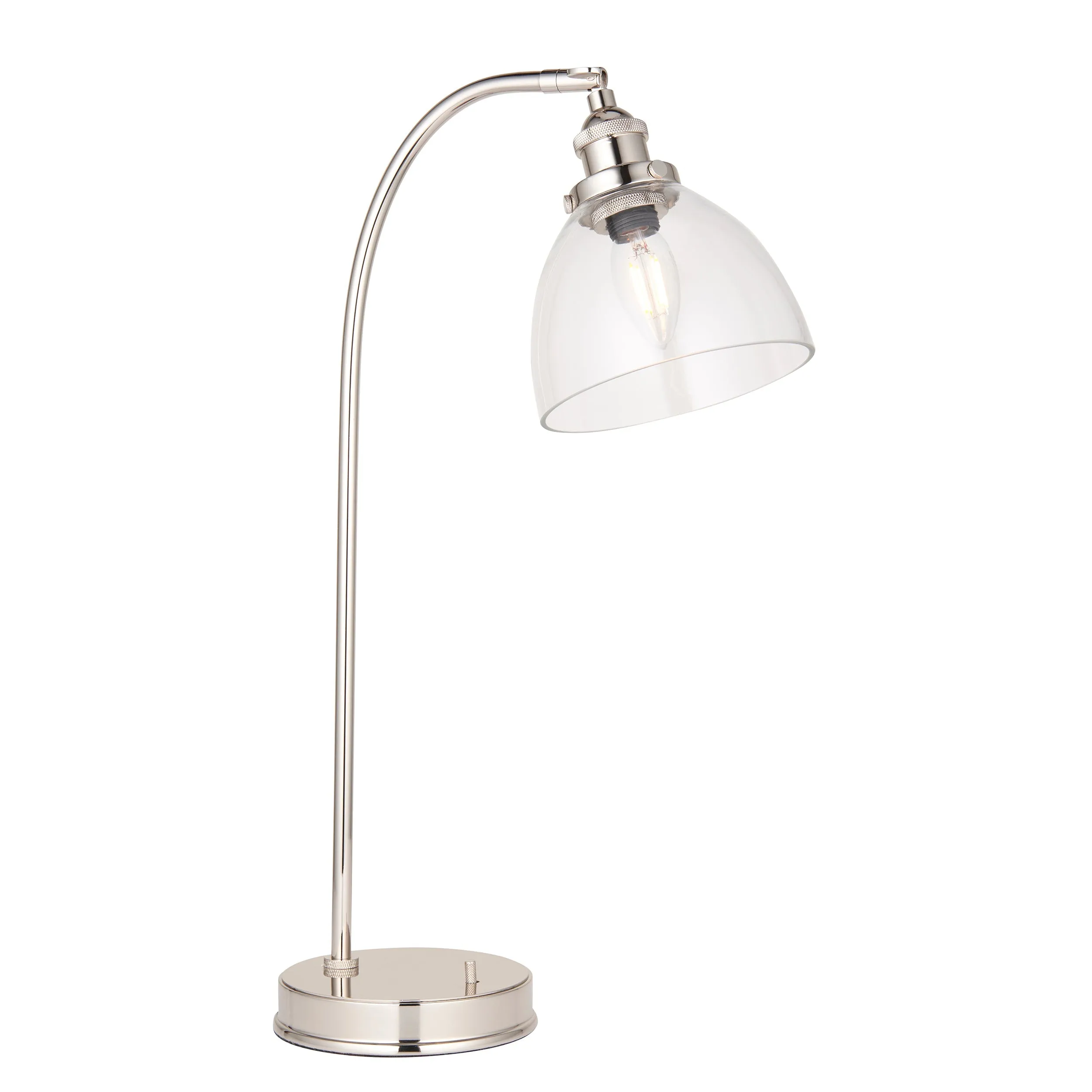 Amos Vermont Table Lamp Polished Nickel