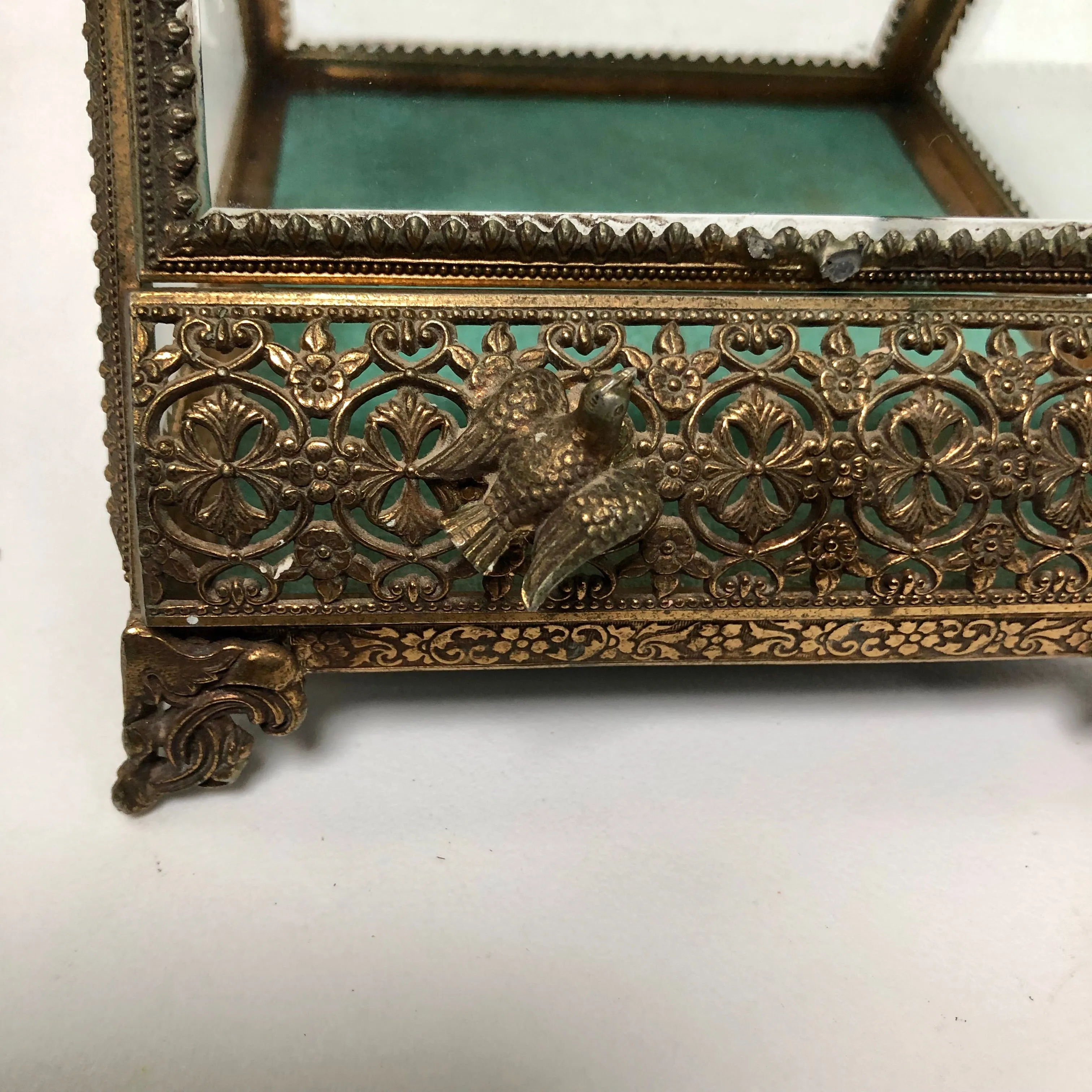 Antique Dov & Angeles Turquoise Jewelry Box