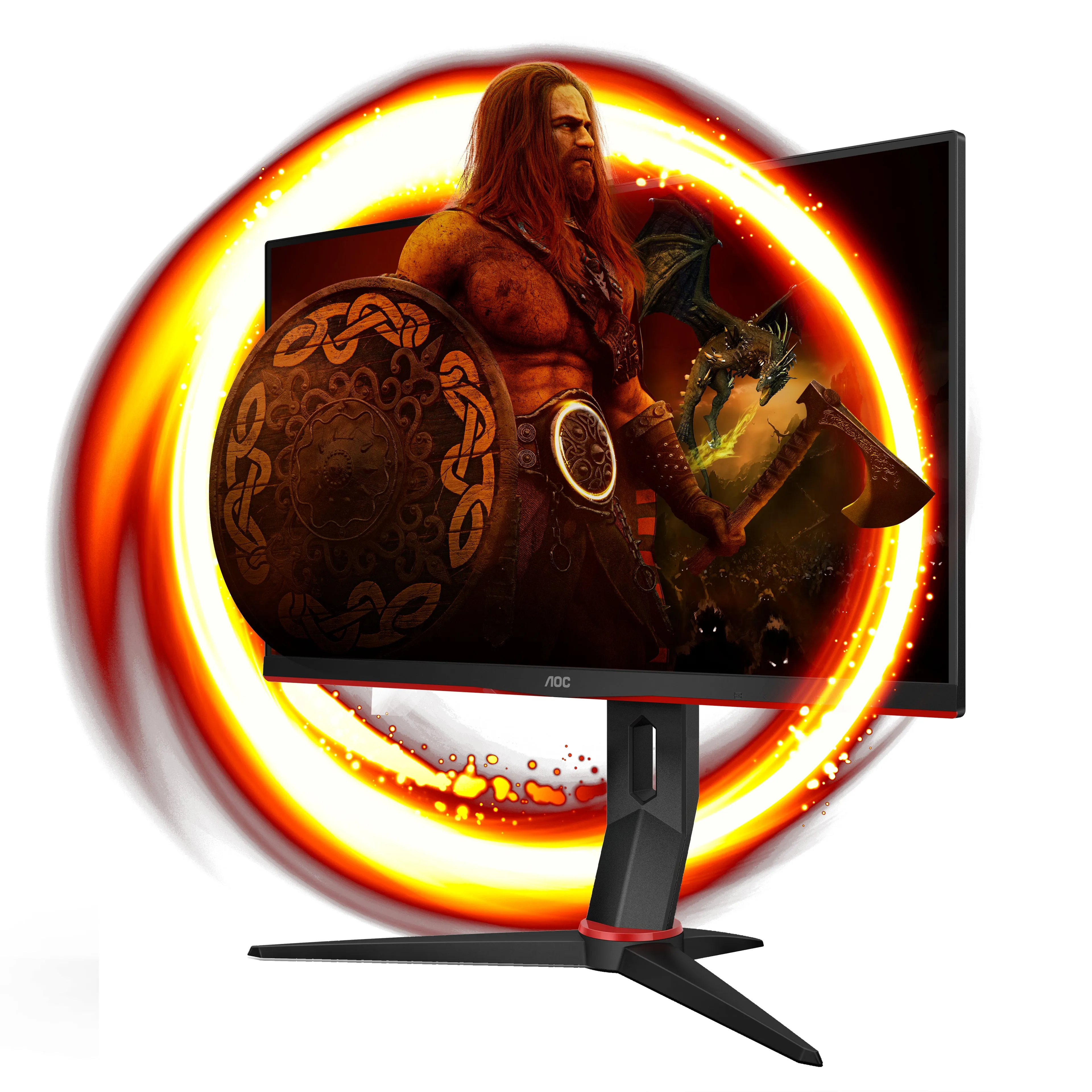 Aoc Gaming 24G2spu/Bk - G2 Series - Led Monitor - Gaming - 23.8" - 1920 X 1080 Full Hd (1080P) @ 165 Hz - Ips - 300 Cd/M