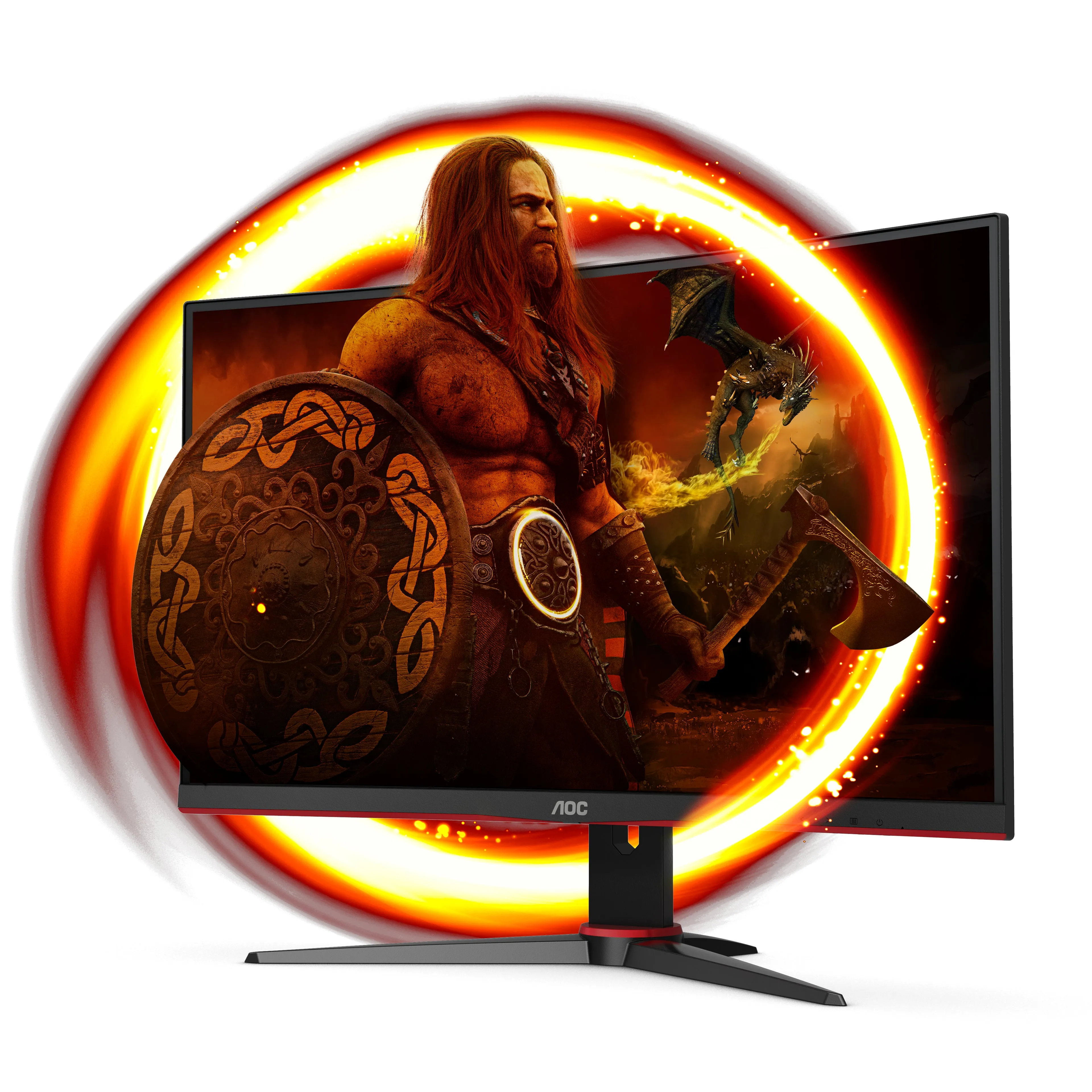 Aoc Gaming C27g2e/Bk - Led Monitor - Gaming - Curved - 27" - 1920 X 1080 Full Hd (1080P) @ 165 Hz - Va - 350 Cd/M� - 300