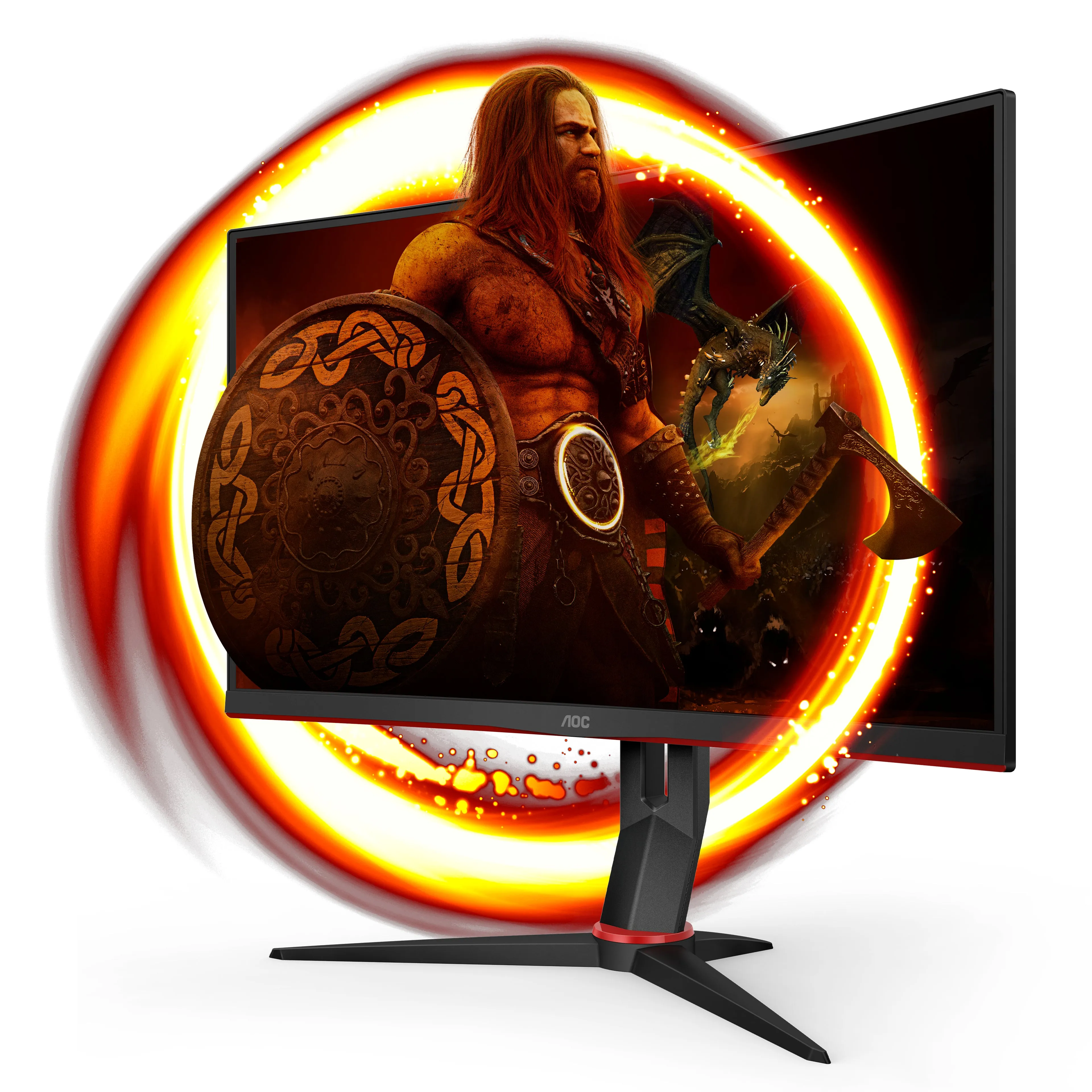 Aoc Gaming C27g2zu/Bk - Led Monitor - Gaming - Curved - 27" - 1920 X 1080 Full Hd (1080P) @ 240 Hz - Va - 300 Cd/M� - 30