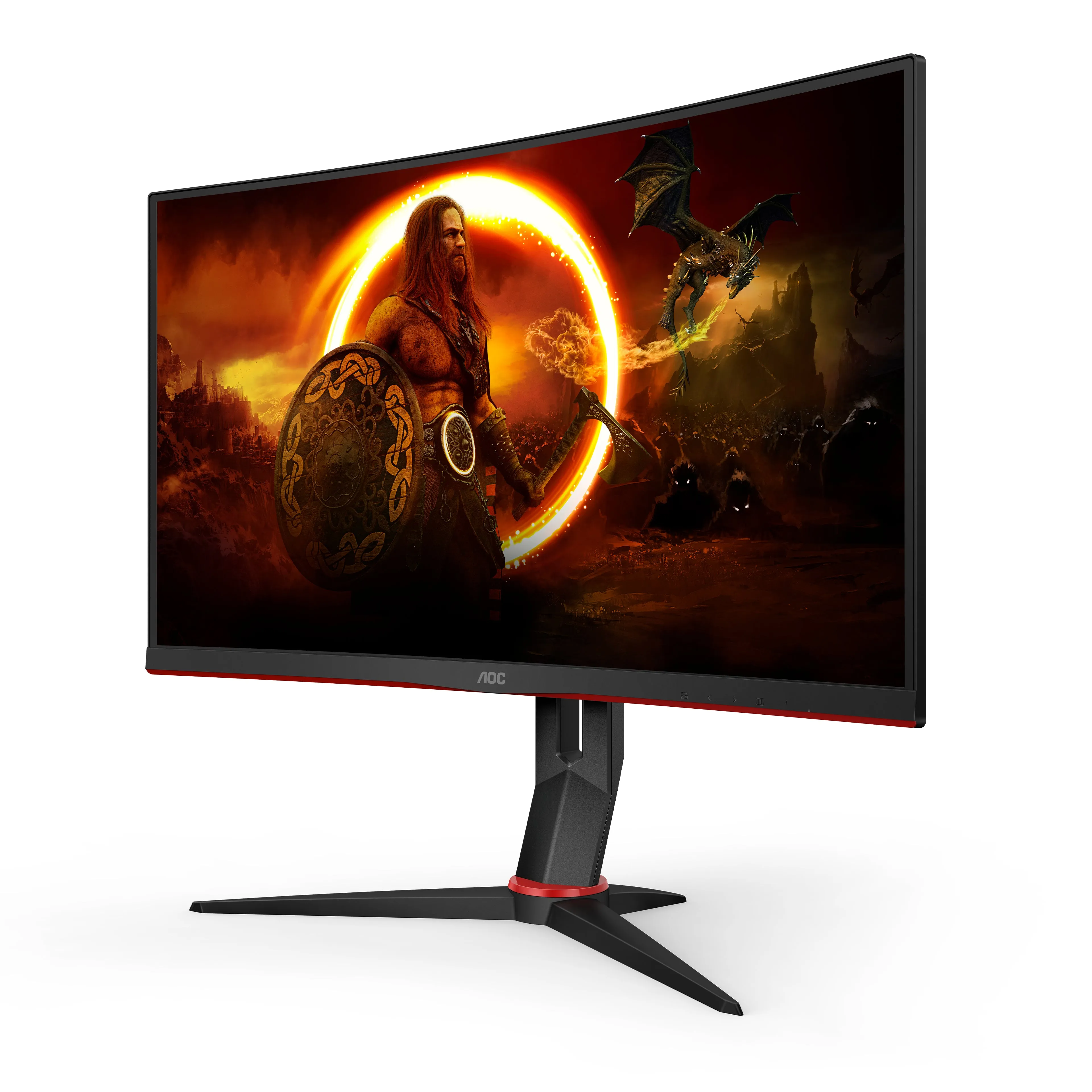 Aoc Gaming C27g2zu/Bk - Led Monitor - Gaming - Curved - 27" - 1920 X 1080 Full Hd (1080P) @ 240 Hz - Va - 300 Cd/M� - 30