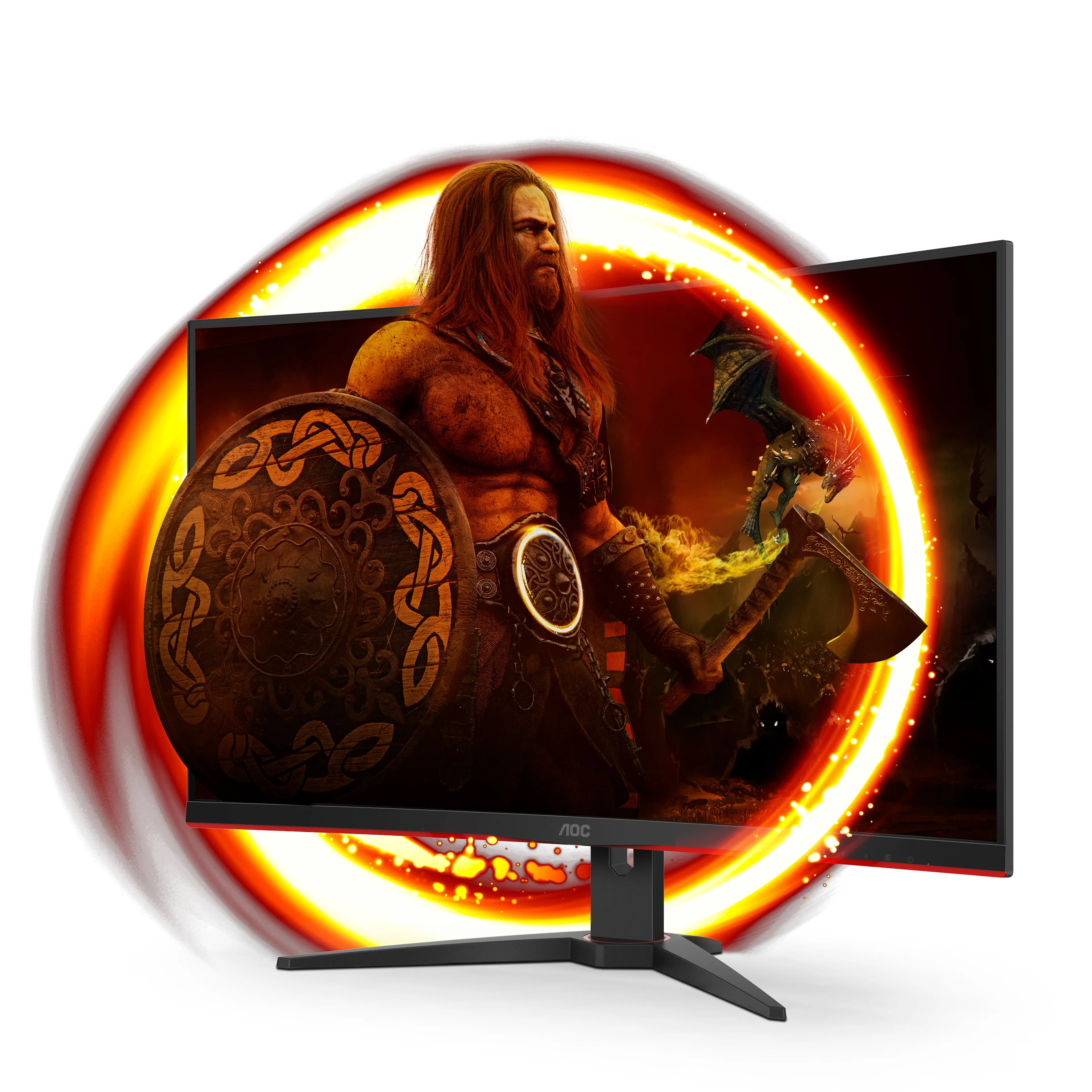 Aoc Gaming Cq32g2se/Bk - Led Monitor - Gaming - Curved - 32" (31.5" Viewable) - 2560 X 1440 Qhd @ 165 Hz - Va - 300 Cd/M