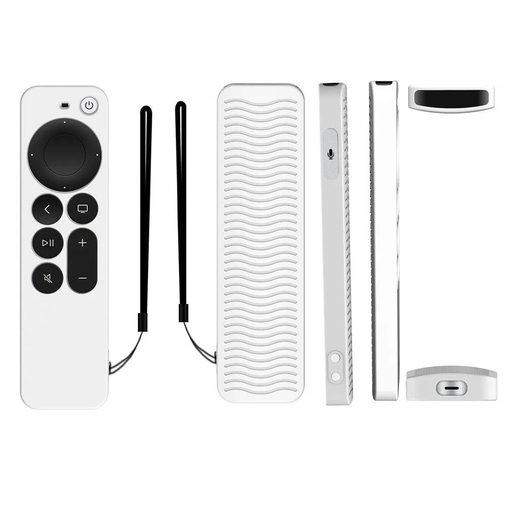 Apple TV 4K (2021) Y31 silicone remote controller cover - Luminous White