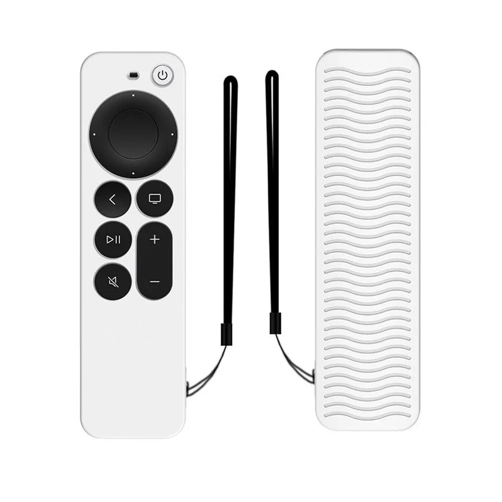 Apple TV 4K (2021) Y31 silicone remote controller cover - Luminous White