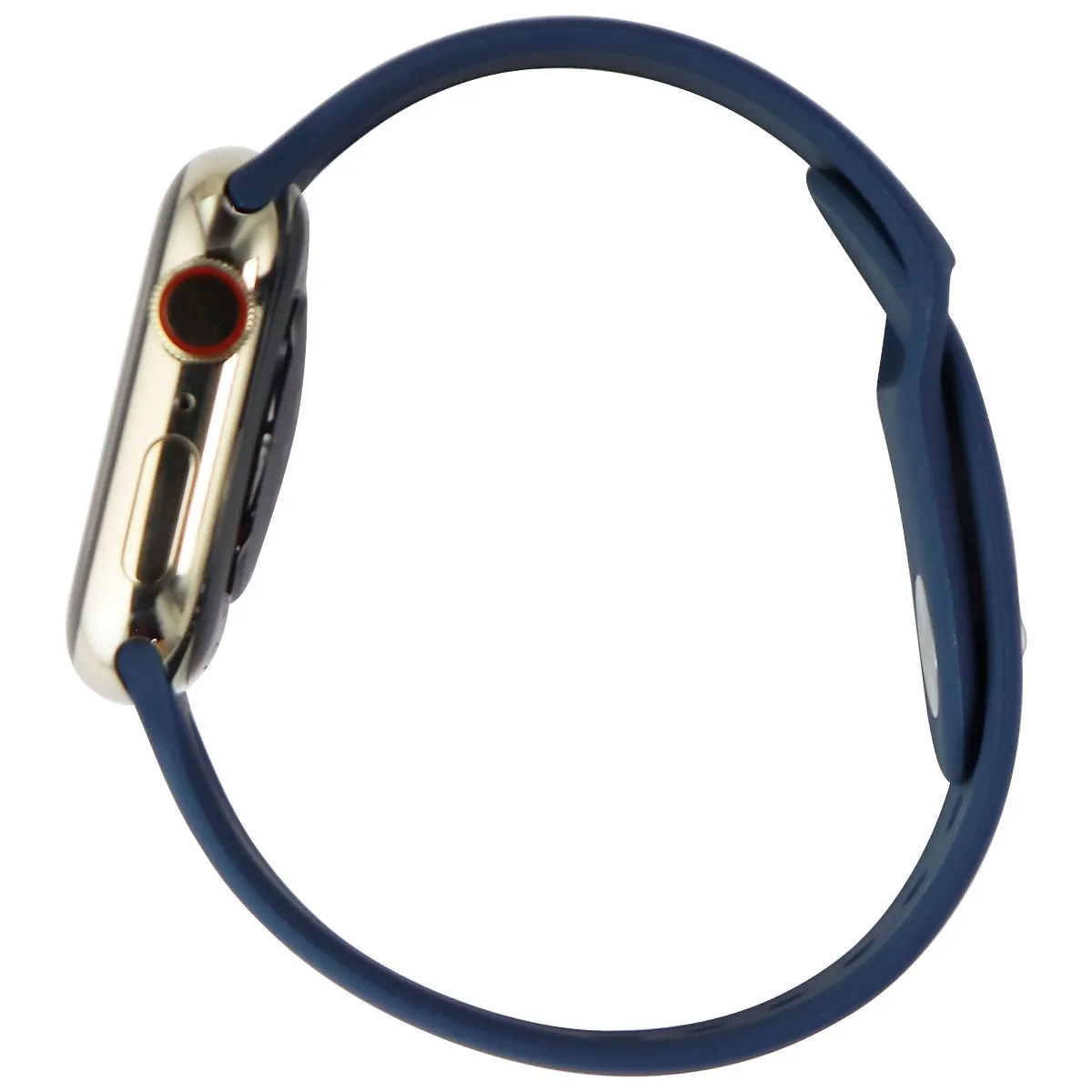 Apple Watch Series 7 (GPS   LTE) A2475 (41mm) - Stainless Gold/Blue Sp Band