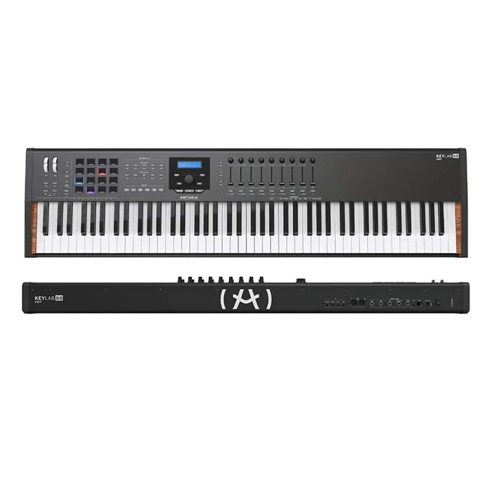 Arturia Keylab 88 MKII 88 Keys USB 2.0 Universal MIDI Keyboard Controller with Multi Presets and Assignable Controls for DJs, Musicians, and Music Producers - Black Edition