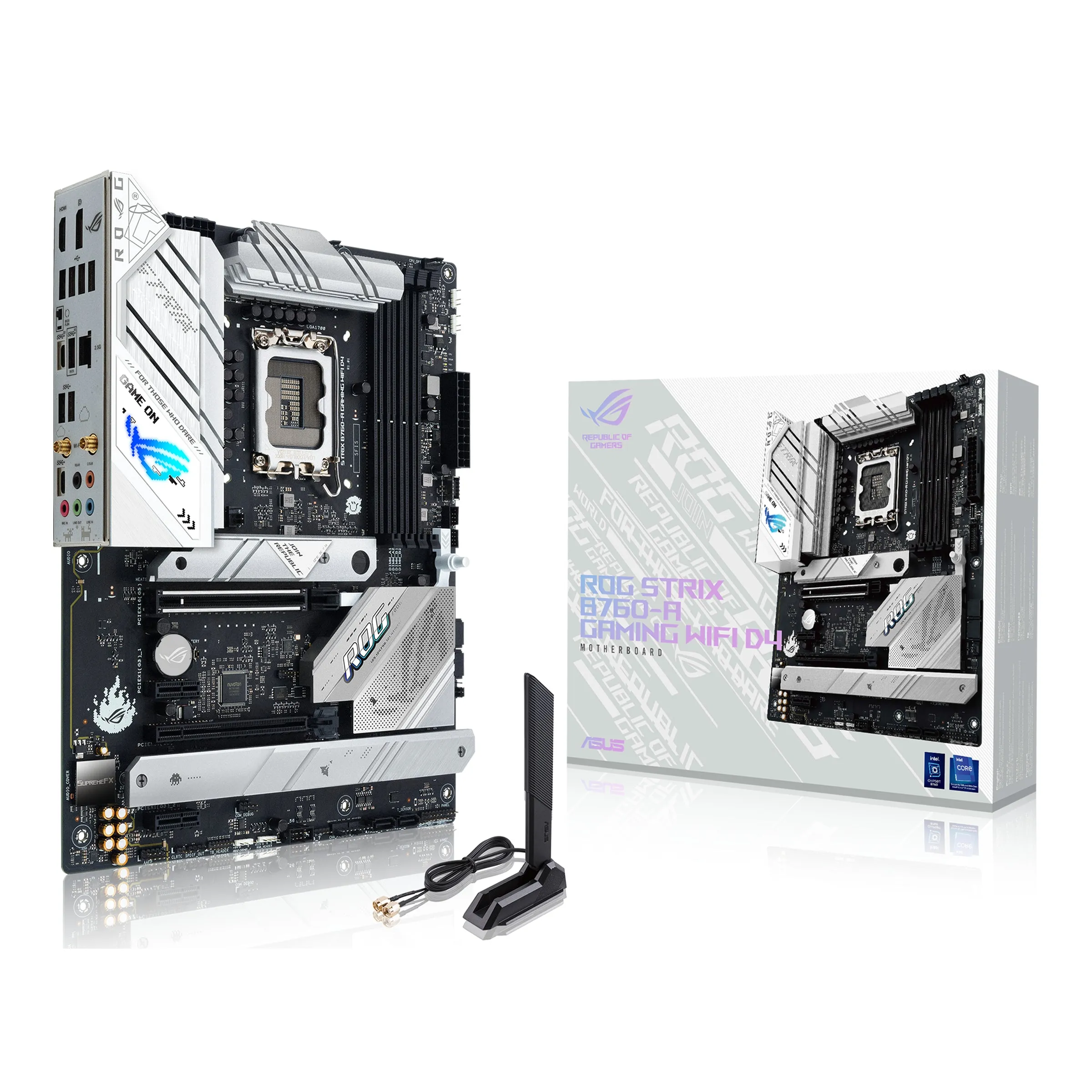 Asus Gaming Wifi Mainboard Rog Strix B760-A D4 - Atx - Socket Intel 1700 - Intel B760