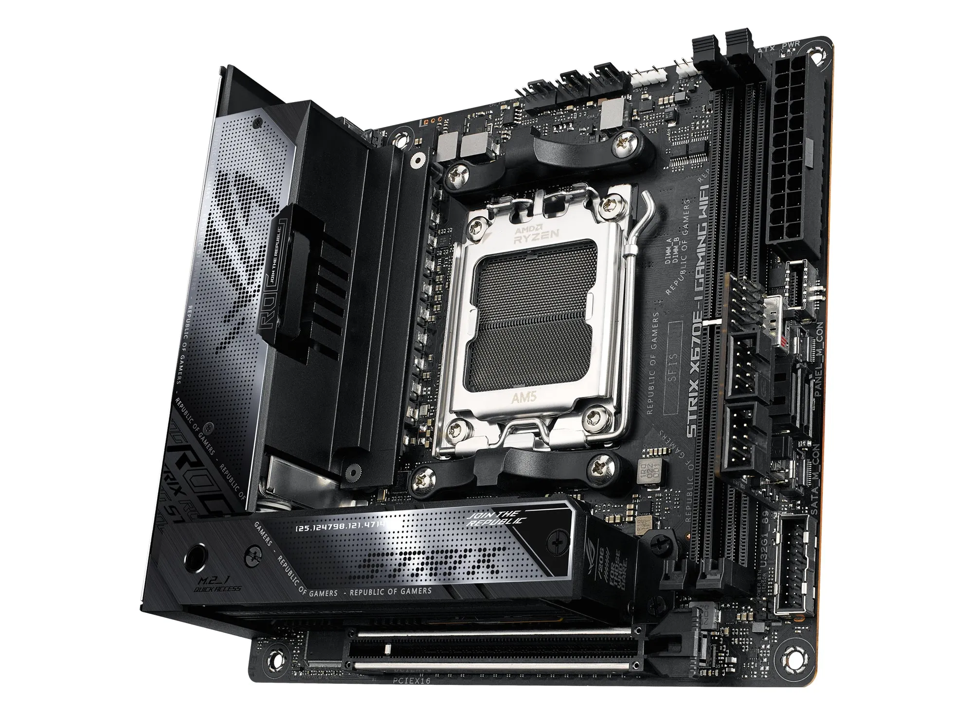 Asus Mainboard Rog Strix X670e-I Gaming Wifi - Mini Itx - Socket Am5 - Amd X670e