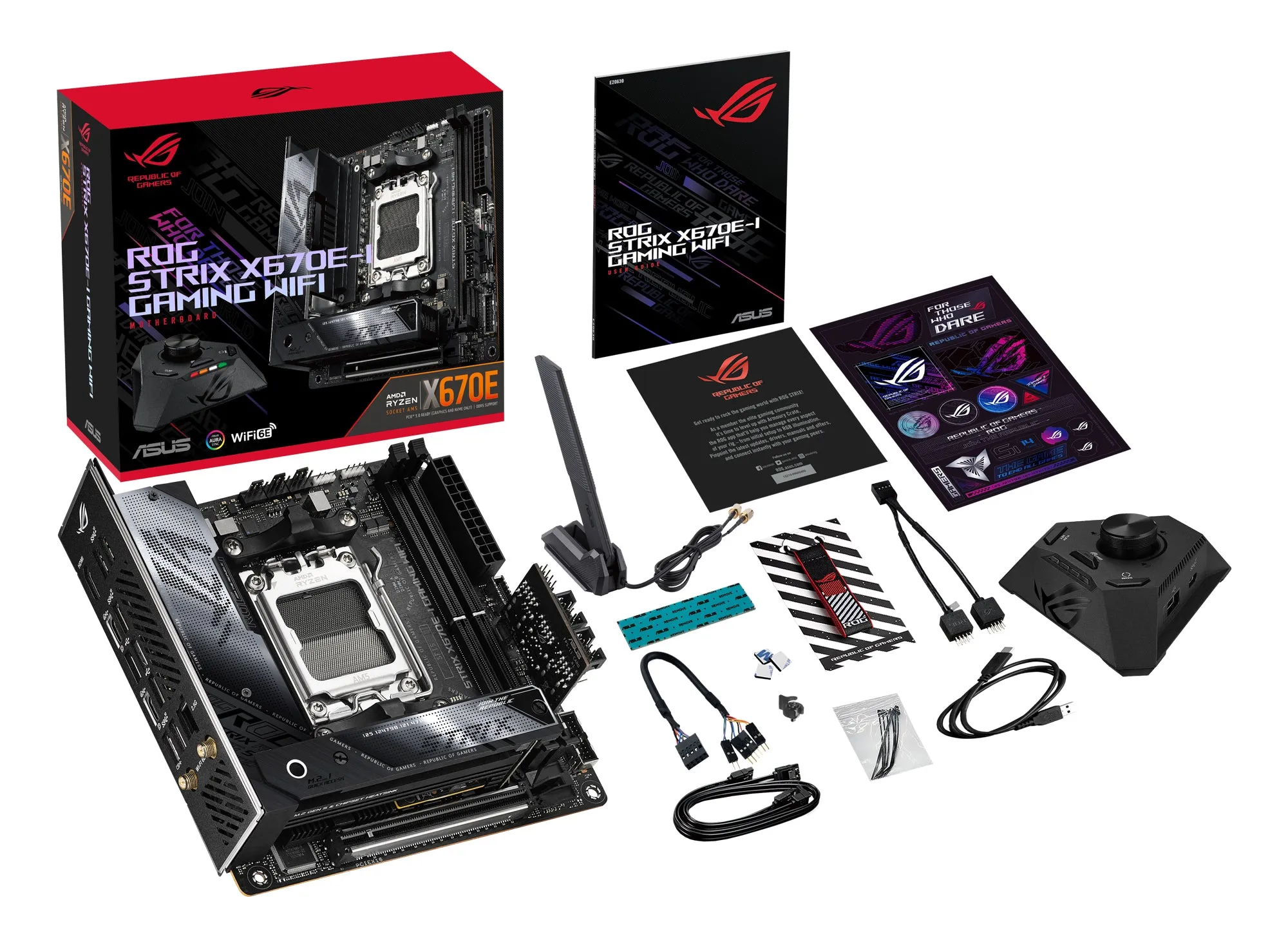 Asus Mainboard Rog Strix X670e-I Gaming Wifi - Mini Itx - Socket Am5 - Amd X670e