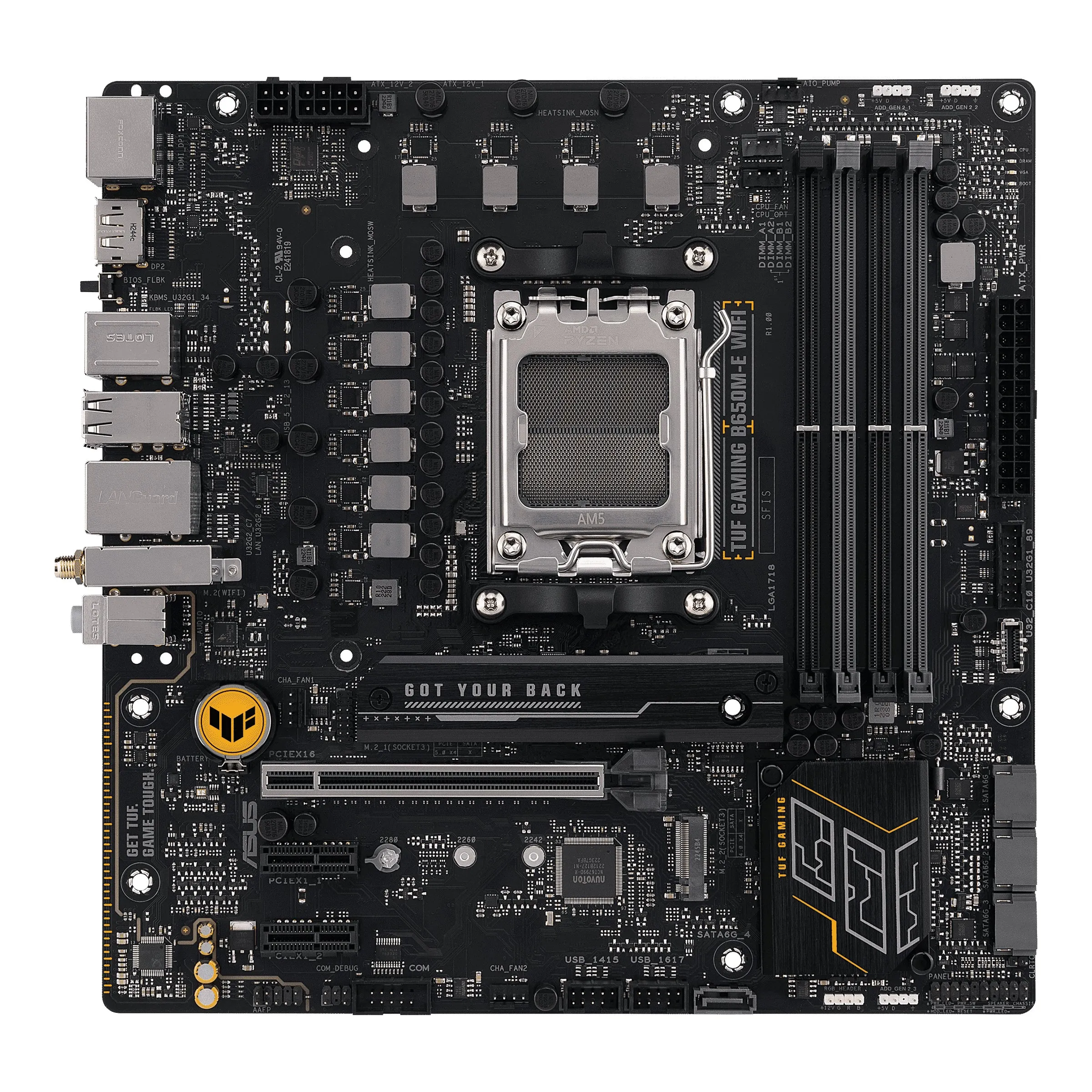 Asus Mainboard Tuf Gaming B650m-E Wifi - Micro Atx - Socket Am5 - Amd B650