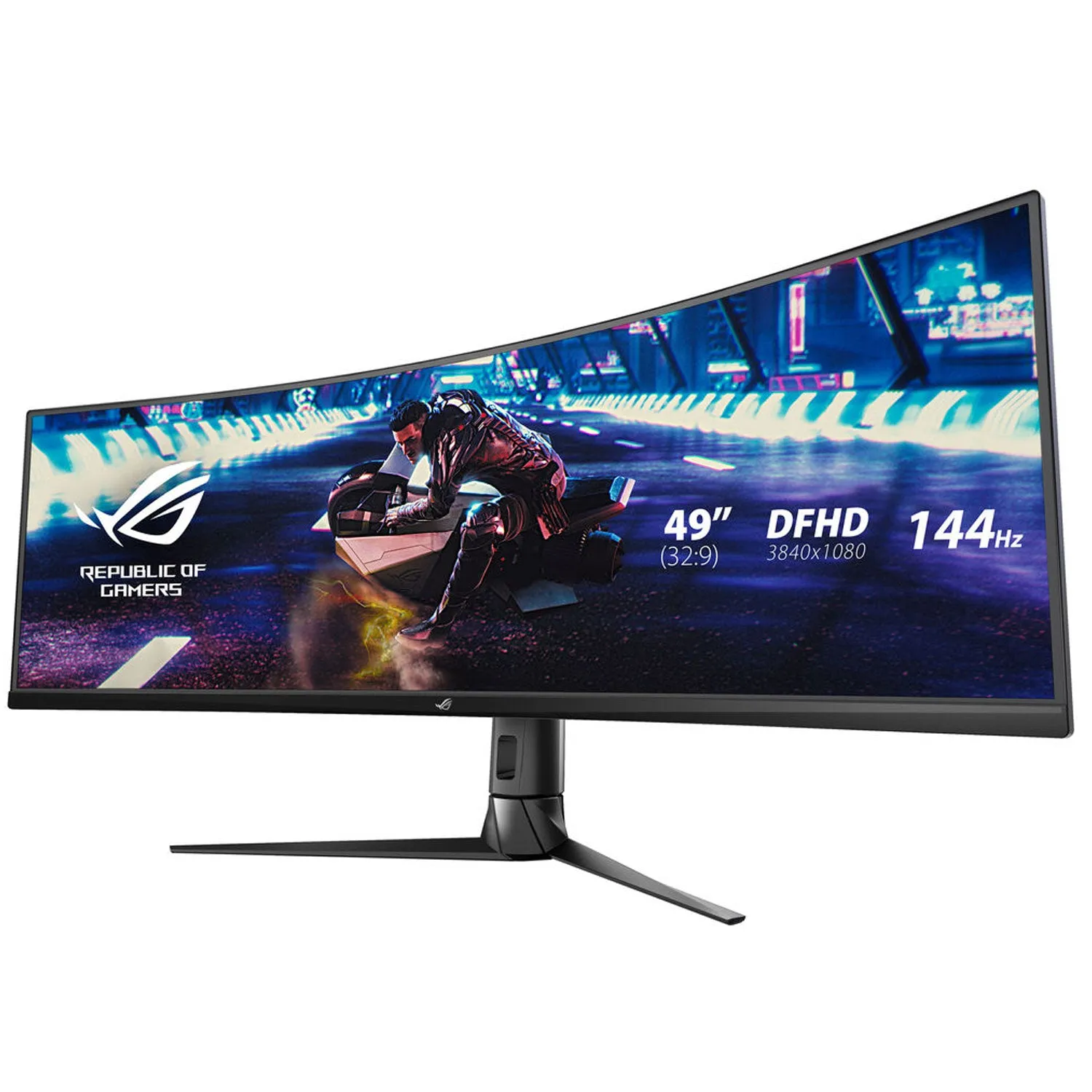 ASUS ROG Strix XG49VQ 49" Super Ultra-Wide HDR Curved Gaming Monitor - 32:9 (3840 x 1080), 144Hz, FreeSync 2, DisplayHDR 400, Eye Care with DP HDMI