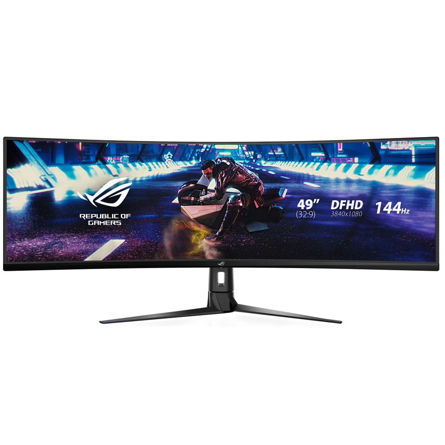 ASUS ROG Strix XG49VQ 49" Super Ultra-Wide HDR Curved Gaming Monitor - 32:9 (3840 x 1080), 144Hz, FreeSync 2, DisplayHDR 400, Eye Care with DP HDMI