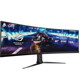 ASUS ROG Strix XG49VQ 49" Super Ultra-Wide HDR Curved Gaming Monitor - 32:9 (3840 x 1080), 144Hz, FreeSync 2, DisplayHDR 400, Eye Care with DP HDMI