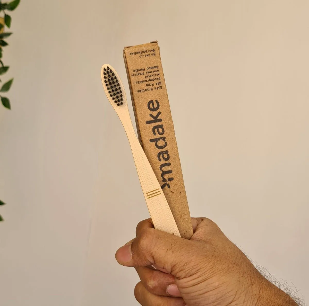 Bamboo toothbrush for Adults- Lines