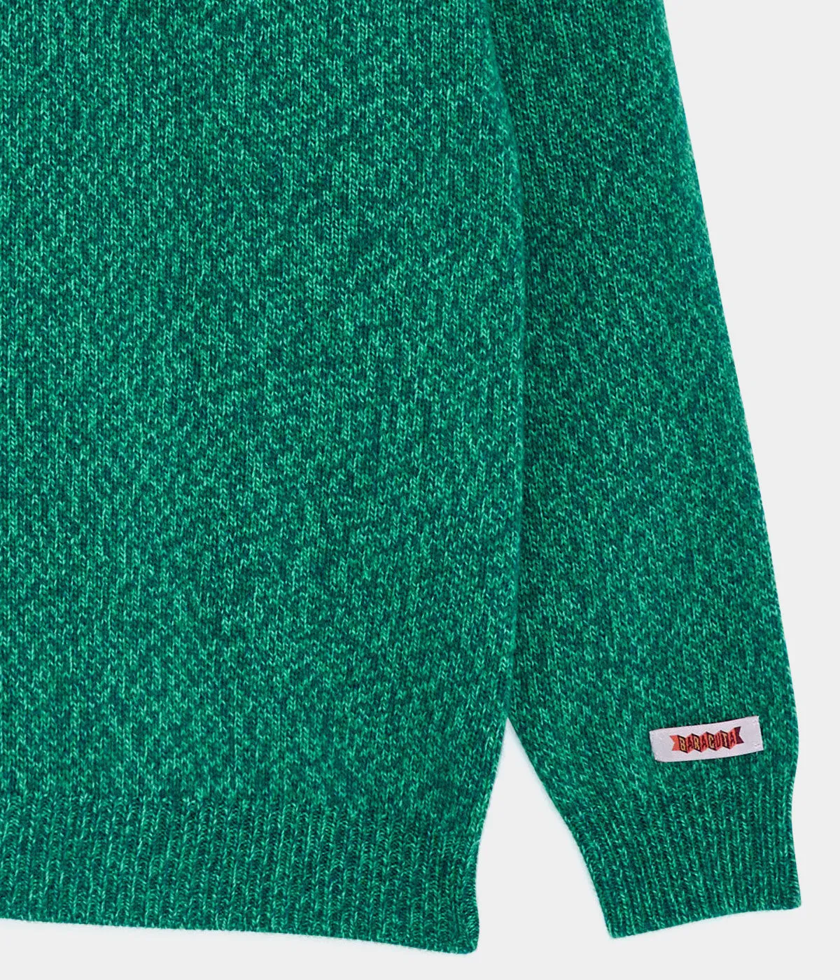 BARACUTA MELANGE TURTLENECK FOREST GREEN MADE IN ITALY