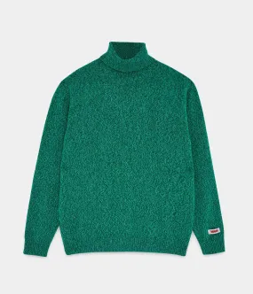 BARACUTA MELANGE TURTLENECK FOREST GREEN MADE IN ITALY