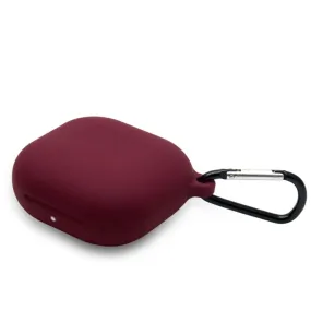 Beats Fit Pro simple silicone case with carabiner - Wine Red