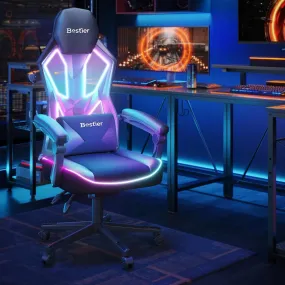 Bestier Gaming Chair with RGB LED Lights