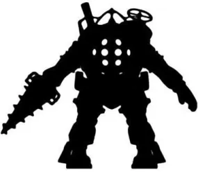 Big Daddy Silhouette, Bioshock - Die Cut Vinyl Sticker Decal