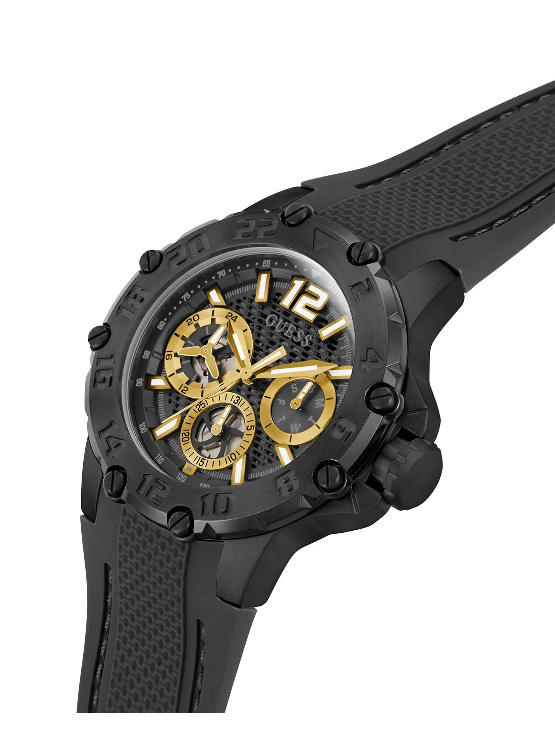 Black Contender Silicone Watch