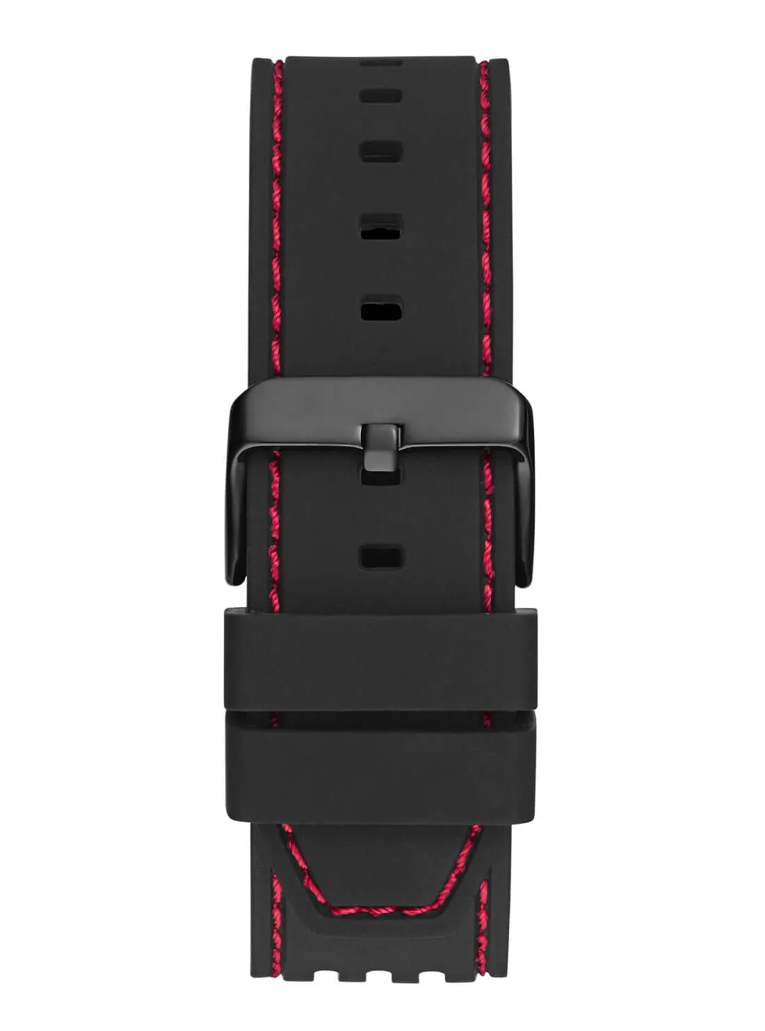 Black Phoenix Red Rectangle Silicone Watch