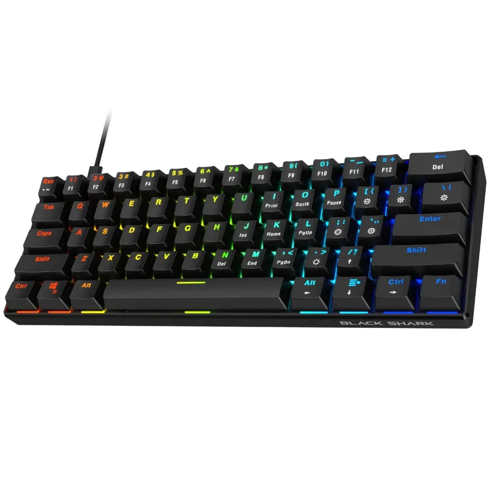 BlackShark Keyboard Sixgill K4 RGB Wired Mechanical Gaming 60% Blue Switches