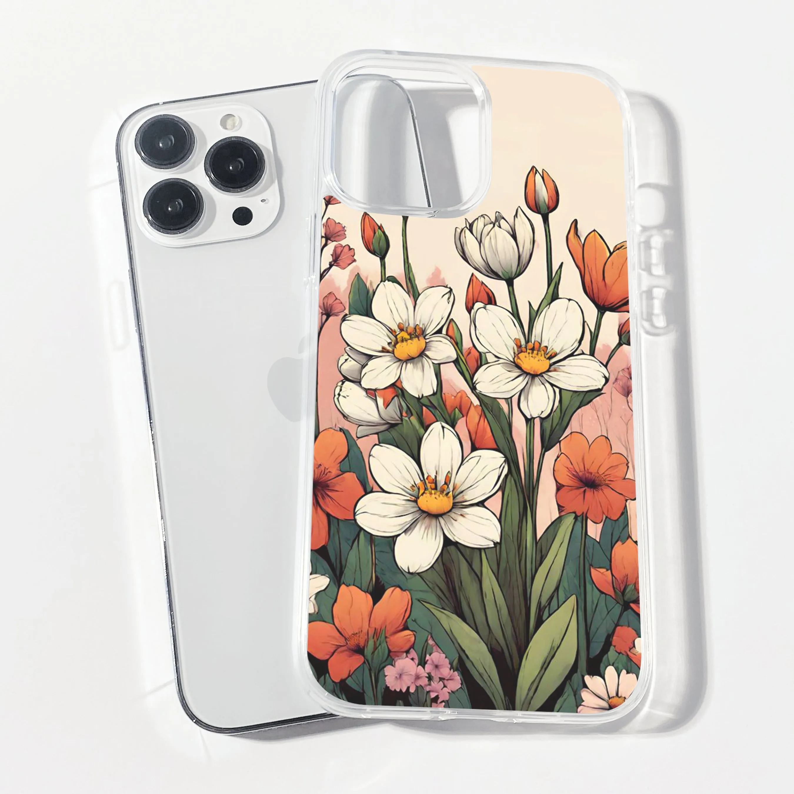 Bloom Boom Clear Silicone Phone Cover