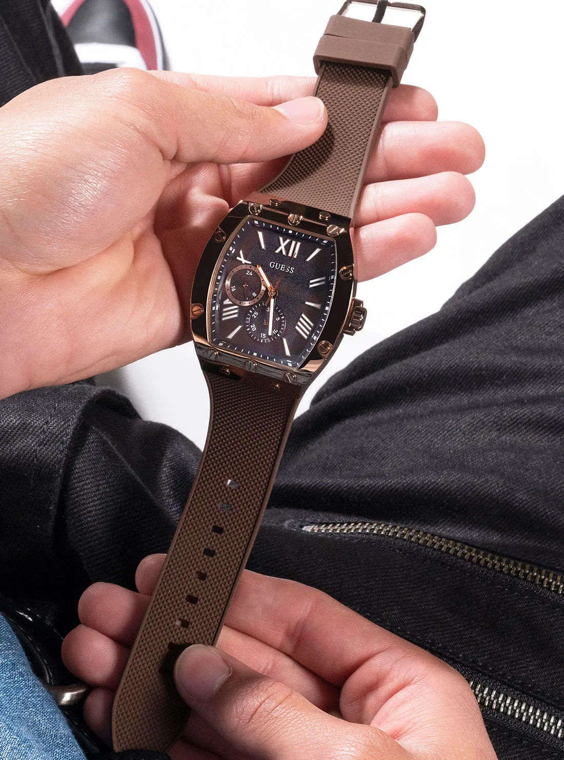 Brown Falcon Silicone Watch