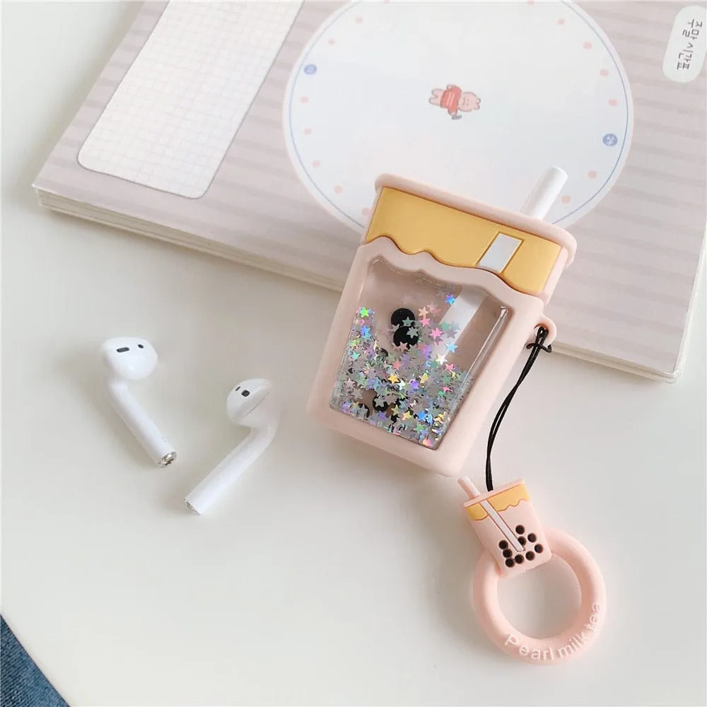 Bubble tea Silicone Airpods Case