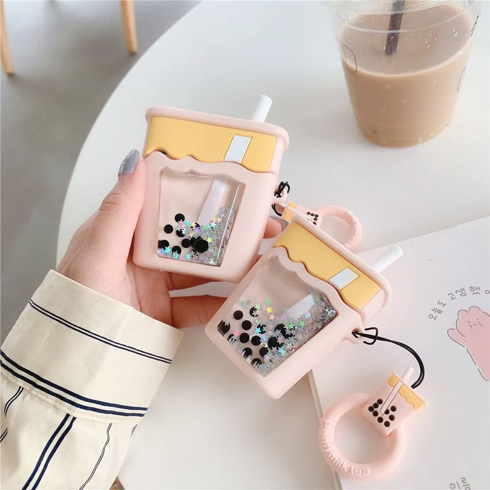 Bubble tea Silicone Airpods Case