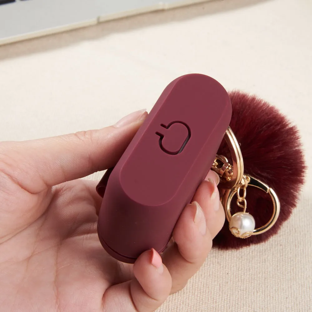 Burgundy Keychain Case for Airpods Pro