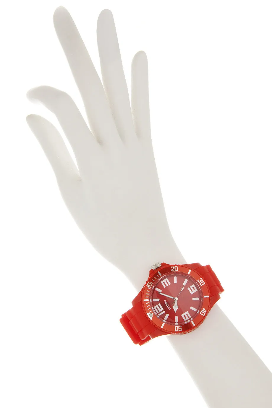 C4285 RED Fluo Silicone Watch