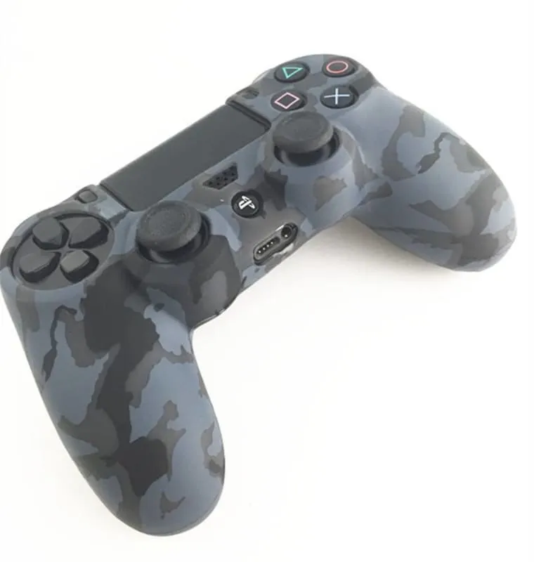 Camouflage Camo Silicone Rubber Soft Case for Sony PS4 Controller